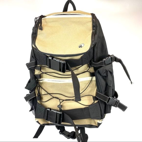 Ripzone Top Loading Lg Backpack - tan & black NWOT - Picture 6 of 14